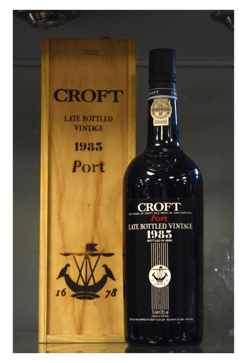 Wines & Spirits - Bottle of Croft LBV 1983 Vintage Port