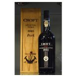 Wines & Spirits - Bottle of Croft LBV 1983 Vintage Port