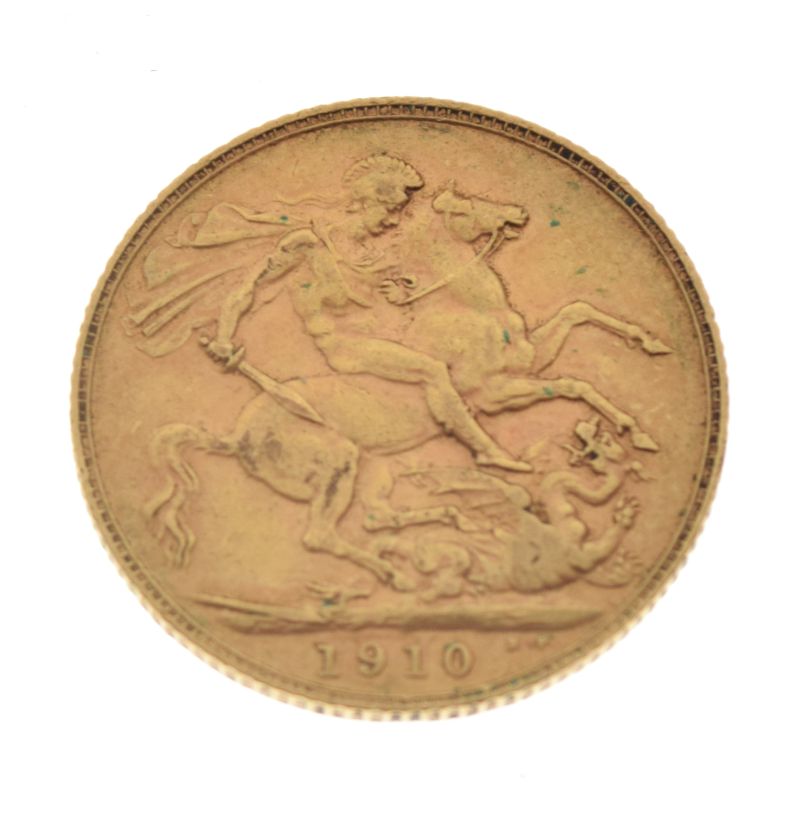 Gold Coins - Edward VII sovereign 1910