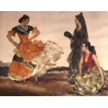 After William Russell Flint - Signed print - Dance of a Thousand Flounces, published by Frost &