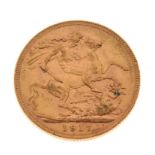 Gold Coins - George V sovereign 1917