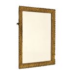 Rectangular gilt framed mirror, 39cm x 53cm