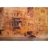 After William Russell Flint - Limited edition print - 'A Palazzo On The Grand Canal Venice', No