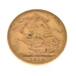 Gold Coins - George V sovereign 1919