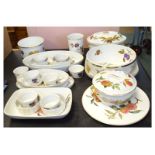 Quantity of Royal Worcester Evesham pattern oven-to-table ware