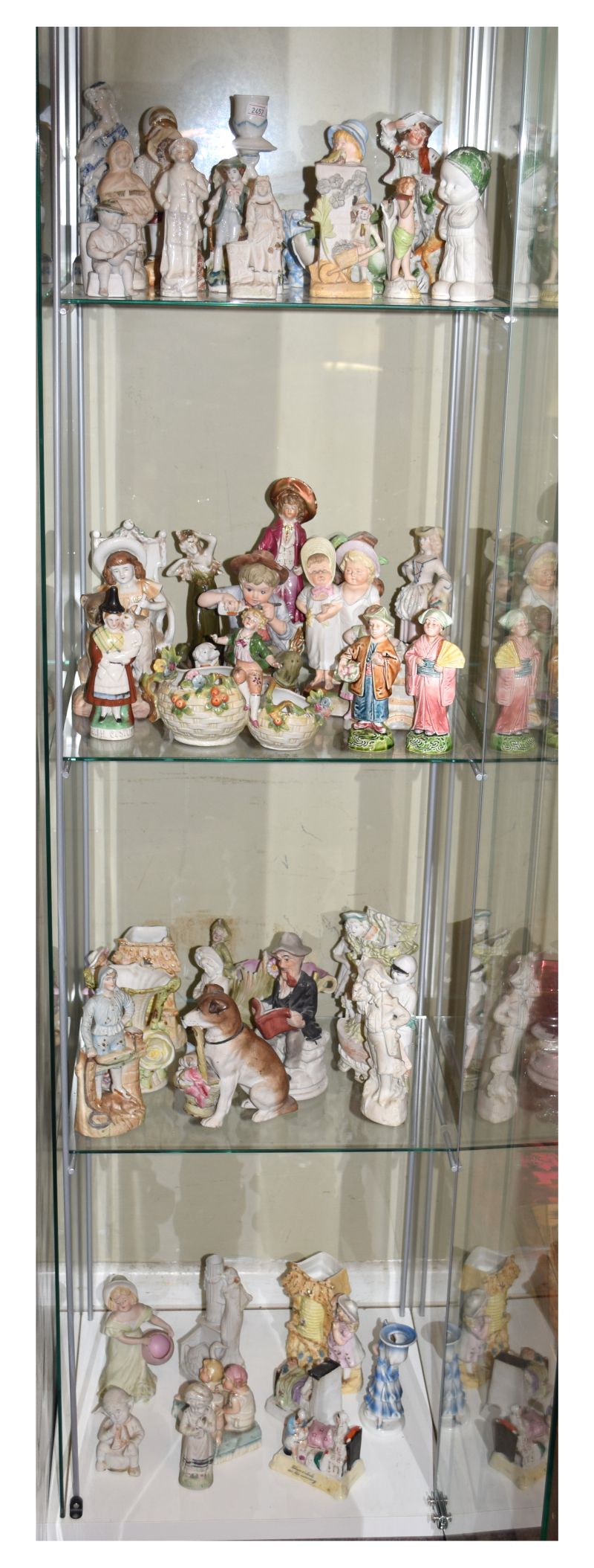 Quantity of mainly late 19th Century bisque porcelain figures