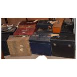 Records - Large selection of assorted LP's and other records in 14 assorted cases