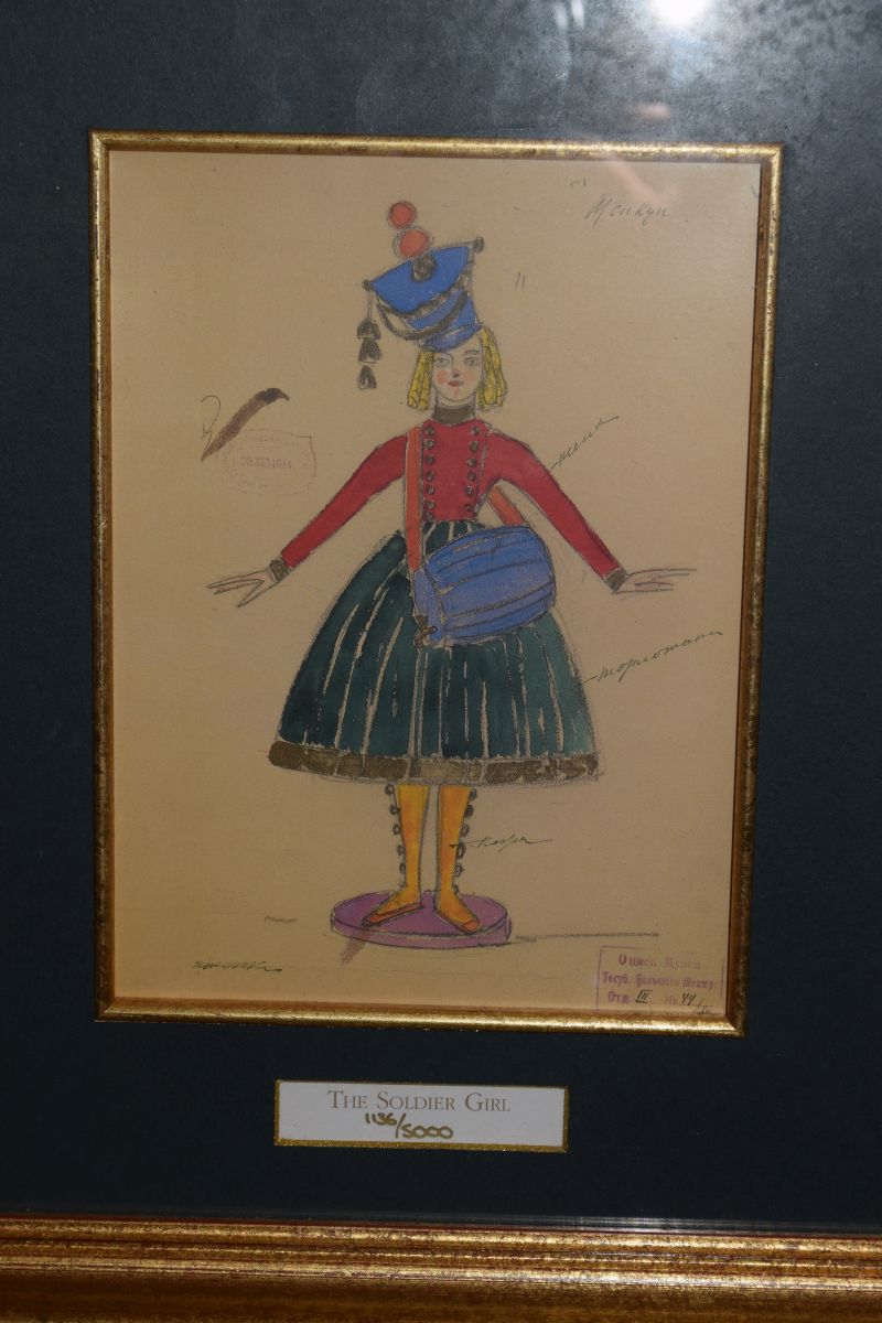 Set of eight limited edition prints - Original designs of the Bolshoi Nutcracker, 1919, numbered - Image 3 of 8