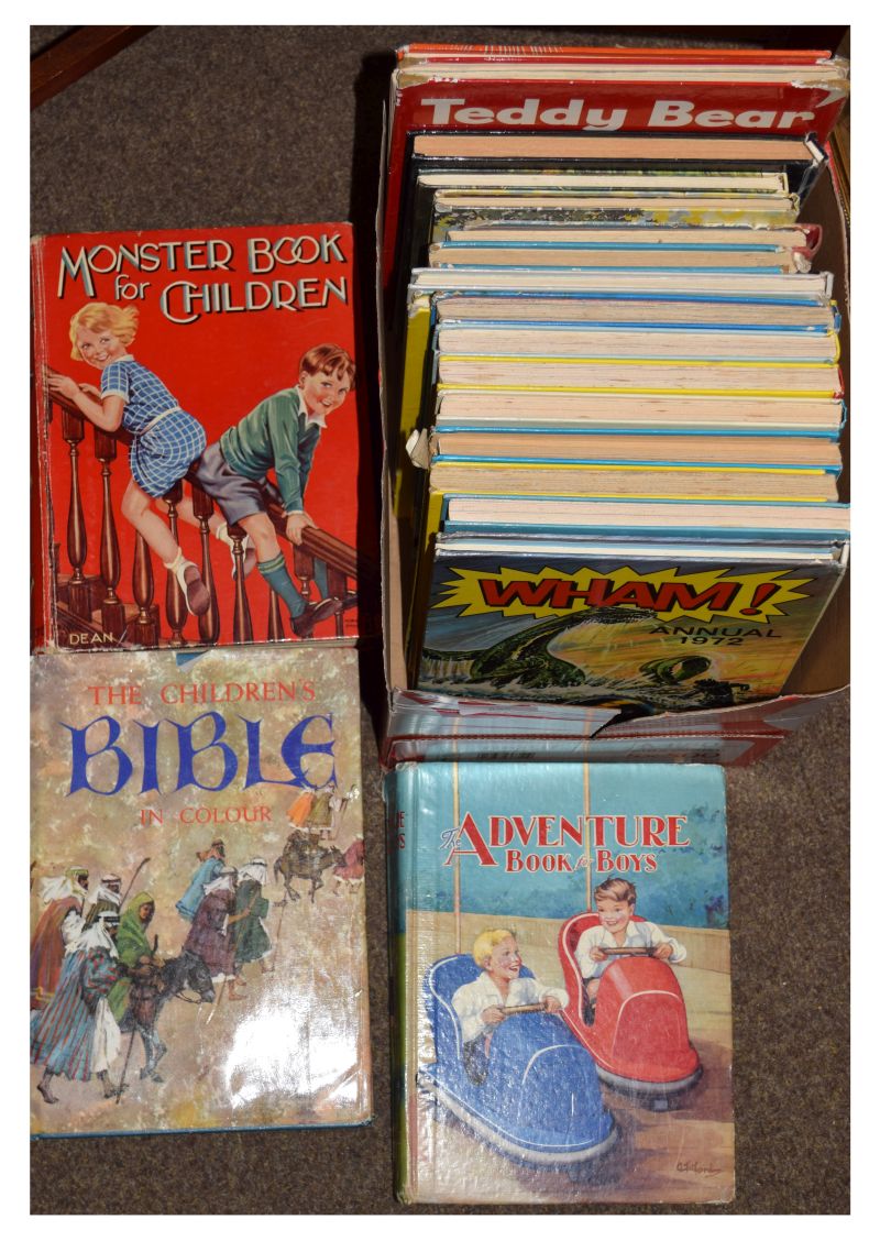 Books - Group of approximately 19 children's books and annuals comprising: The Children's Bible In