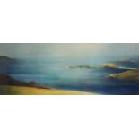 Wendy McBride - Limited edition coloured print - Coastal Waters I, numbered 235/500, signed in