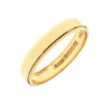 18ct gold wedding band, size N½, 3.4g approx