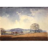 Cavendish Morton (1911-2015) - Watercolour - Noar Hill near Petersfield, Hampshire, signed lower