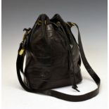 Mulberry Congo black leather handbag, having shoulder straps, inner zip pocket and mobile phone
