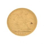 Gold Coin - Edward VII sovereign, 1904 Condition: Some light surface wear and wear to edges from