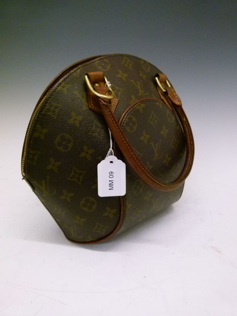 1960&#39;s/70&#39;s Louis Vuitton leather Bowling bag, having double shoulder strap and LV monogram decor