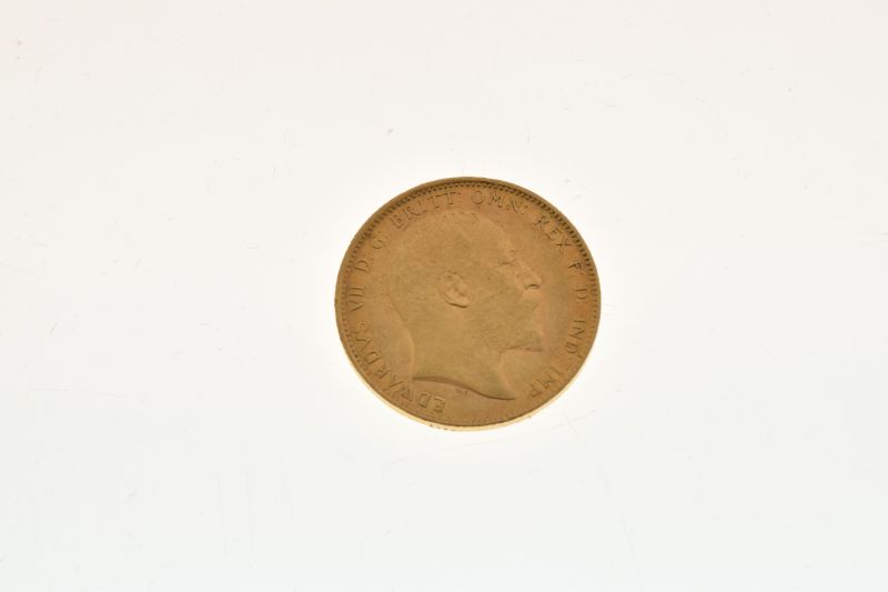 Gold Coin - Edward VII sovereign, 1904 Condition: Some light surface wear and wear to edges from - Image 3 of 5