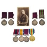 Medals - Family DCM Group including Indian Campaign and World War I - Ainge family of Horfield,