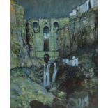 Albert Moulton Foweraker R.B.A. (1873-1942) - Watercolour - Moonlight - Puente Nuevo, Ronda,