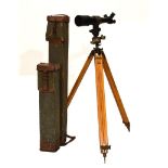 20th Century French Observation Telescope, Model of 1917, No.9927, E. Krauss, Paris, with 3-inch