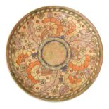 Charlotte Rhead for Crown Ducal - 'Byzantine' charger, pattern 2681, 43.5cm diameter Condition: **