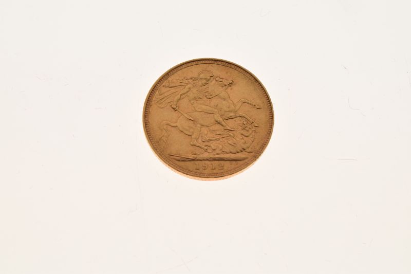 Gold Coin - George V sovereign, 1912 Condition: Some light surface wear and wear to edges from - Image 2 of 5