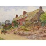 Arthur Claude Strachan (1865-1938) - Watercolour - At Burton, Cheshire, 25cm x 34cm, signed lower