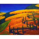 Catherine Ogden (20th Century) - Acrylic on canvas - Tuscan Gold, signed, with John Noott Gallery