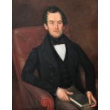 English School (19th Century) - Oil on canvas - Portrait of a gentleman, by repute a member of the