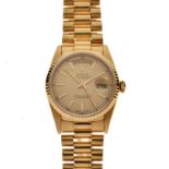 Rolex, Gentleman's 18ct gold Oyster Perpetual Day-Date Officially Certified Chronometer