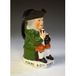 Advertising - Hoare & Co 'Toby Ale In Bottle' Toby jug by James Greens Nephew Ltd, back stamp to