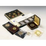 Coins - 1995 Royal Mint presentation year pack, together with a selection of crowns etc, and a HM