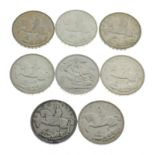 Coins - Seven George V 1935 crowns, together with a George VI 1951 crown (8)