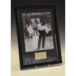 Autographs - Monochrome photograph of Fred Astaire and Ginger Rogers, 24 x 28.5cm, with window mount