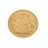 Gold Coins - George V sovereign, 1911