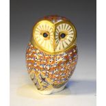 Royal Crown Derby owl paperweight, 11.5cm high