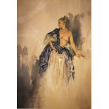 After Sir William Russel Flint - 'Ray', a numbered limited edition print of a semi naked female,