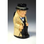 Royal Doulton Winston Churchill character jug D6171, 22cm high