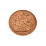 Gold Coins - Edward VII sovereign, 1904