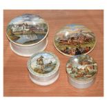 Three 19th Century pot lids with bases - Sandringham - The Seat of HRH The Prince of Wales, The