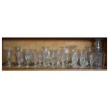 Quantity of table glass, decanter etc