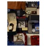 Selection of assorted cased cufflinks, and other accessories