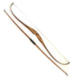 Archery Interest - Muir of Edinburgh vintage longbow, together with a Marksman Archery Products