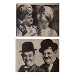 Cinema Interest - Laurel & Hardy black and white facsimile film posters, etc all framed and glazed