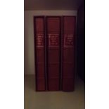 Three leather bound volumes having been