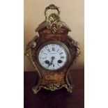 A late 19th century French mantel clock