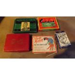 Five vintage card games being Muggins, C