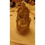 A most unusual 2-piece figurine depictin