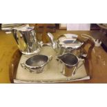 A Picquot ware set of 5 pieces including