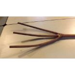 A vintage country made 3-prong hay fork.