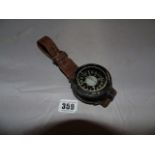 MILITARY COMPASS WITH LARGE LEATHER STRAP EST[£40-£80]